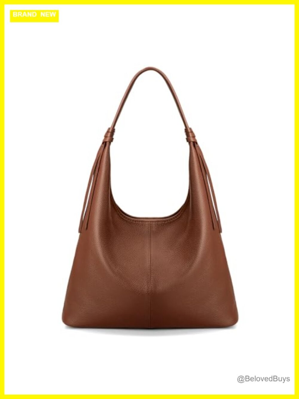 Genuine Leather Slouchy Hobo Bag